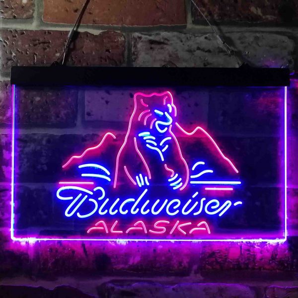 Budweiser Alaska Bear Neon-Like LED Sign